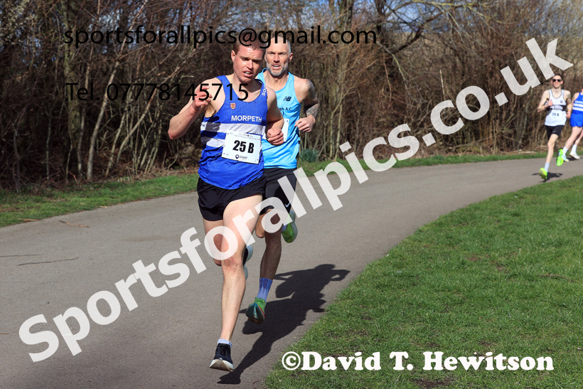 Senior Mens 2026 NECAA Royal Signals Road Relays, Hetton Lyons Country Park, Hetton le Hole. Photo: David T. Hewitson/Sports for All Pics